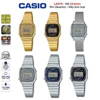 Đồng hồ nữ dây kim loại Casio Anh Khuê Series LA670 Chính hãng