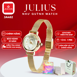 Đồng hồ nữ dây thép Julius JA-482
