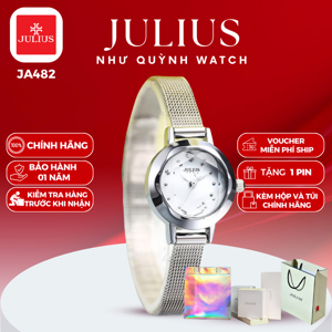 Đồng hồ nữ dây thép Julius JA-482
