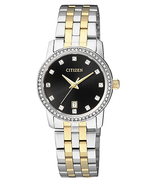 Đồng hồ nữ dây thép không gỉ Citizen Quartz EU6034