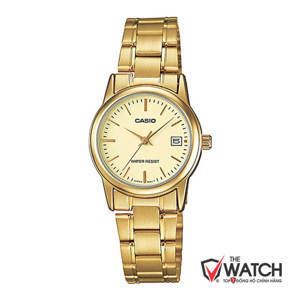 Đồng hồ nữ dây thép không gỉ Casio LTP-V002G-9AUDF