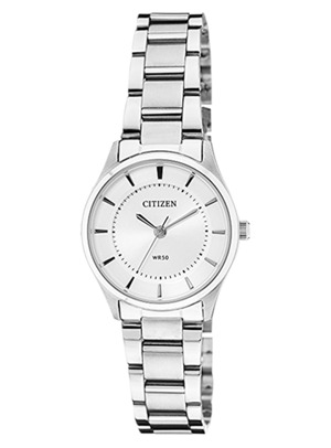 Đồng hồ nữ dây thép không gỉ Citizen Quartz ER0200