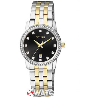 Đồng hồ nữ dây thép không gỉ Citizen Quartz EU6034