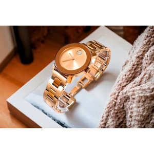 Đồng hồ nữ dây thép không gỉ Movado 3600104