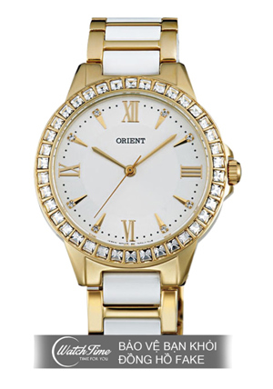 Đồng hồ nữ dây thép không gỉ Orient Quartz FQC11002W0