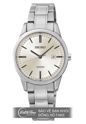 Đồng hồ nữ dây thép không gỉ Seiko Quartz SXDG25P1