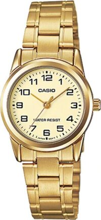 Đồng Hồ Nữ Dây Thép Không Gỉ Casio LTP-V001G-9BUDF 25mm - Vàng