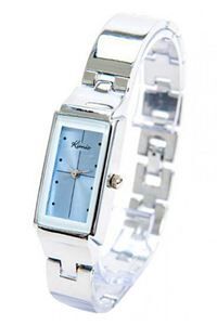 Đồng hồ nữ dây thép không gỉ Kimio K874 (Trắng mặt xanh)