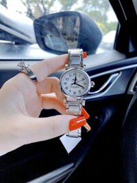 Đồng hồ nữ đẹp Coach New York Sliver Steal mặt tròn dây kim loại 32mm