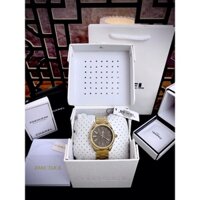 Đồng hồ nữ Diesel DZ5474 Nuki Light Brown Dial Gold Tone Stainless Steel Women's Watch, Full box, Luxury diamond watch