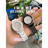 ĐỒNG HỒ NỮ DINCHANL DÂY ĐÁ CERAMIC  ĐỦ MÀU , SIZE 34/36MM