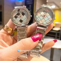 Đồng Hồ Nữ Dior Dây Kim Loại Mặt Caro Cực Đẹp Bản Like Auth