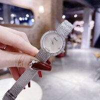 Đồng Hồ Nữ Dior Máy Quartz (Pin) Mặt Tròn khảm trai Siz 30mm Dây Thép Không Gỉ Kính Sapphiare