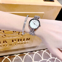 Đồng Hồ Nữ Dior Máy Quartz (Pin)  Kính Sapphiare Mặt Tròn Siz 28mm Dây Kim Loại