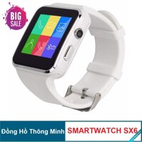 Đồng hồ nữ Đồng hồ đeo tay giá rẻ Đồng Hồ SMARTWATCH SX6 Màn Hình Cong Thời Thượng Có Tích Hợp Khe Cắm Sim Thẻ Nhớ Nghe Gọi Thông Minh - Giá Tốt Bảo Hành Lỗi 1 Đổi 1.