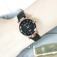Đồng hồ nữ DOUKOU " ánh sao đêm" mặt vát 3D lấp lánh trẻ trung DK3422 ;