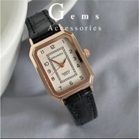 Đồng hồ nữ Doukou mặt hình chữ nhật, phong cách trẻ trung Hàn Quốc