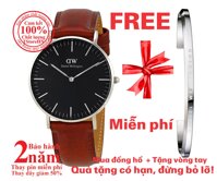 Đồng hồ nữ DW Classic Black St Mawes 36mm - Màu Bạc (Silver) mặt đen DW00100142 [bonus]