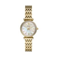Đồng hồ Nữ Fossil Carlie Mini Dây Thép không gỉ Mặt Trắng 28mm ES4735
