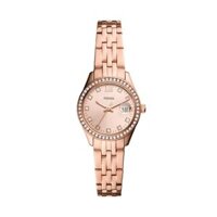 Đồng hồ nữ Fossil Scarlette Micro Three-Hand Date dây kim loại ES5038 - màu rose gold