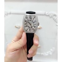 Đồng hồ nữ Franck muller full đá, dây da cao cấp - Frank muller geneve bảo hành 12 tháng