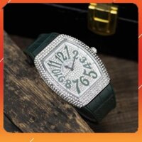 Đồng hồ nữ Franck muller máy pin dây cao su mặt full đá cao cấp bảo hành 12 tháng