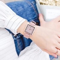 Đồng hồ nữ Gedi dây da mặt vuông - HÀNG CHÍNH HÃNG (PHB)