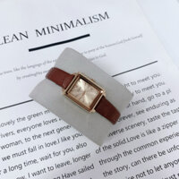 Đồng Hồ Nữ GeDi Dây Da Mặt Vuông Trẻ Trung Chống Nước tốt phù hợp cho mọi lứa tuổi