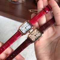 Đồng hồ nữ gedi mặt vuông dây da.