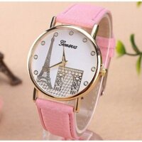 Đồng hồ nữ GENEVA tháp PARI dây da cá tính DH563