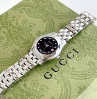 (ĐỒNG HỒ NỮ) GUCCI 5505 G Class 27MM Black Dial Diamond Women Watch YA055504
