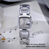 Đồng Hồ Nữ Gucci G-Gucci Dây Lắc Tay Màu Bạc Mặt Xám Size 32mm Fullbox