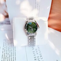 (ĐỒNG HỒ NỮ) Gucci G Timeless Green Dial Silver Watch YA1265008 28mm