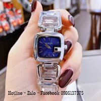 Đồng Hồ Nữ Gucci Lắc Tay Bạc Mặt Xanh Siêu Cấp 32mm