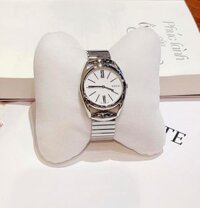 (ĐỒNG HỒ NỮ) Gucci Quartz YA129505 U-Play Silver Bangle Bracelet Watch 29mm