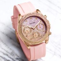 Đồng Hồ Nữ Guess Damenuhr Sparkling Pink  Multifunktion GW0032L4