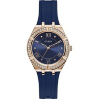 Đồng Hồ Nữ Guess GW0034L4 - Đính Viền Pha Lê - Dây Silicon - 36mm