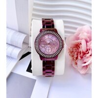 Đồng hồ nữ Guess GW0410L4 Iridescent Case Iridescent Stainless Steel Watch, Authentic, Full box, Luxury Diamond Watch