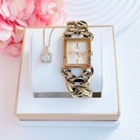 (ĐỒNG HỒ NỮ) GUESS W0438L2 Gold Steel Square Women’s Watch