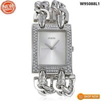 Đồng Hồ Nữ Guess W95088L1 Dây Kim Loại Mắc Xích Màu Silver Đính Đá