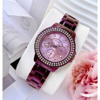 Đồng Hồ Nữ GUESS GW0410L4,Size:34mm,Mặt Tròn,6 Kim,màu tím vô cùng xinh