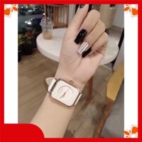 Đồng hồ nữ Guou dây da mặt vuông siêu xinh