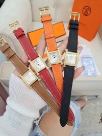 Đồng hồ nữ Hermes viền đính đá lấp lánh 4 phiên bản màu thời thượng – Dwatch