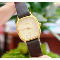 Đồng hồ nữ hiệu Citizen Exceed, đồng hồ dây da, khoá nguyên bản - Secondhand watch Citizen
