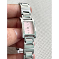 Đồng hồ nữ hiệu máy pin 2hand - Anne Klein - mặt hồng, size mặt 18x25mm, size tay ~ 16cm