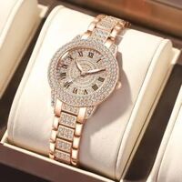 Đồng hồ nữ HUONG Shop nạm đá cao cấp với bộ só la mã sang trọng và quý phái - Chống nước