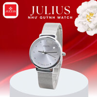 Đồng Hồ Nữ JA-426LD JU1052 Julius Hàn Quốc Dây Thép (Bạc)