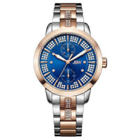 Đồng Hồ Nữ JBW Lumen Blue Dial Diamond Ladies Watch J6341C Phối Màu