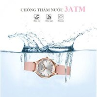 Đồng Hồ Nữ JS-008B Julius Star Hàn Quốc Dây Da (Hồng)