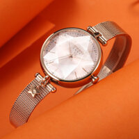 Đồng hồ nữ Julius JA-1145 dây thép mặt kính 3D